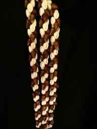 Shell Lei, 3-strand Baby Cowrie & Paleho by Mac Dunford