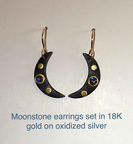 Moonstone Earrings by Lana McMahon