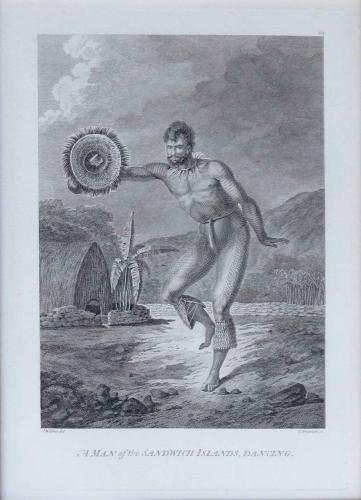 A Man of the Sandwich Islands, Dancing by John Webber