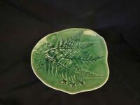 Green Stoneware Plate, with 3 Honu design by Birgitta Frazier
