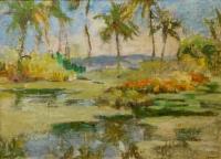 Hawaiian Landscape by Shirley Russell (1886-1985)