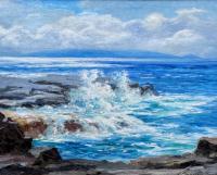 View to Molokai from O'ahu by Lloyd Sexton (1912–1990)