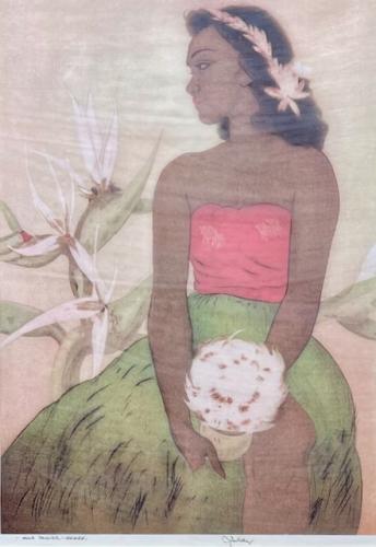 Hula Dancer, Hawai'i by Martha Greenwell (1920-2014)