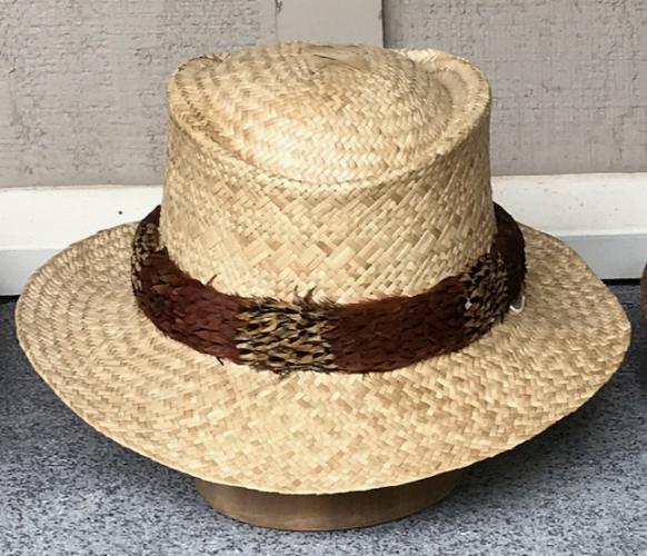 Blonde Lauhala Hat by David Young