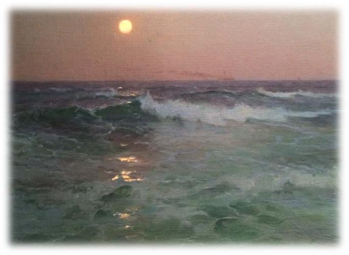 Moonlight on the Sea by Lionel Walden (1861-1933)
