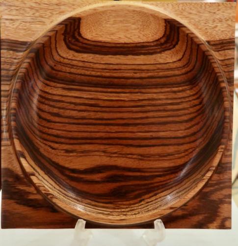 Zebrawood Plate by Kelly Dunn