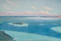 Moku O Lo'e (Coconut Island, Kaneohe Bay) by D. Howard Hitchcock (1861-1943)