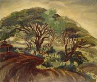 Monkeypod Tree, Aiea Plantation by Robert Benjamin Norris (1910-2006)