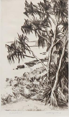 Lamahai Beach, Kauai by Huc-Mazelet Luquiens (1881-1961)