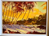 Hawaii Beach Landscape by Darrell Hill (1941-2013)
