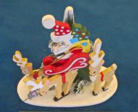 Emgee Ornament_Santa in Sleigh with three Reindeer by 