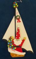 Emgee Ornament_Santa on a Sailboat by 