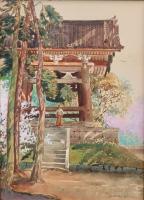 The Shrine in Spring (aka Temple Bell, Japan) by Theodore Wores (1859-1939)