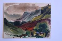 Kalihi Valley with Red Bank by Robert Benjamin Norris (1910-2006)